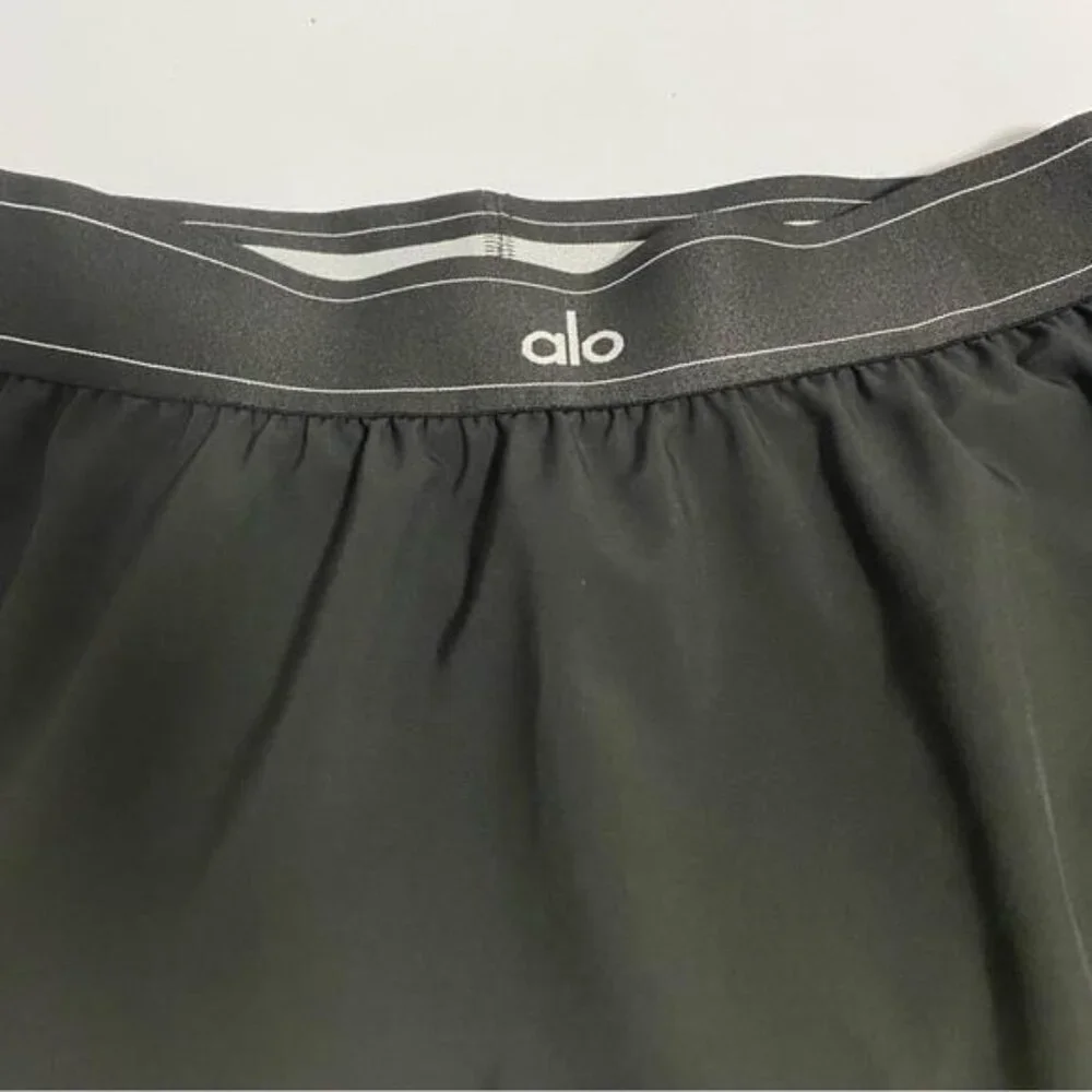 ALO Yoga Black Skirt Match Point Tennis Skort